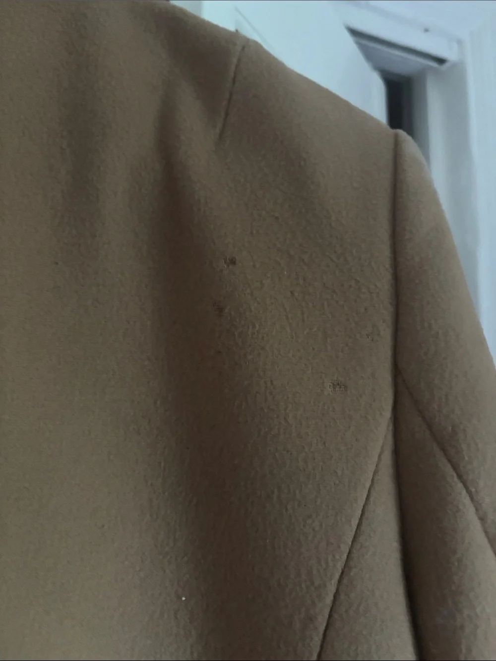 J. Crew Wool Cashmere Camel Pea Coat - Picture 3 of 5